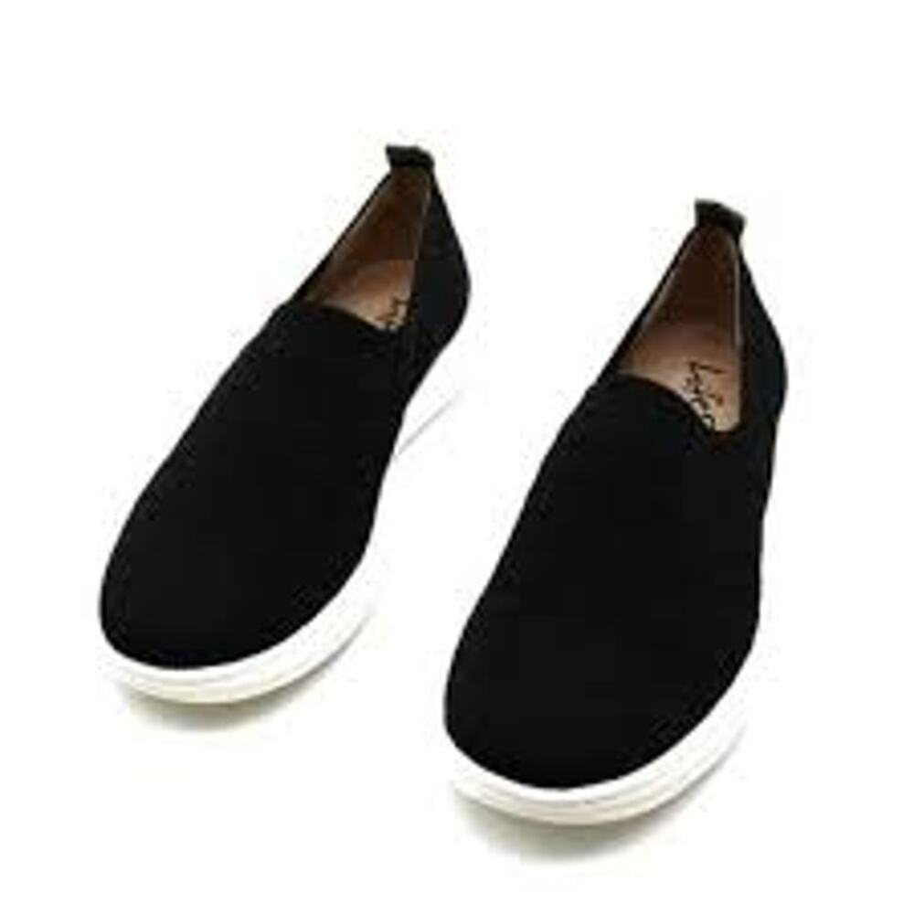 NEW LIFESTRIDE VELOCITY 2.0 WOMEN'S ENERGY KNIT‎ SLIP ON SHOES 8M - BLACK
